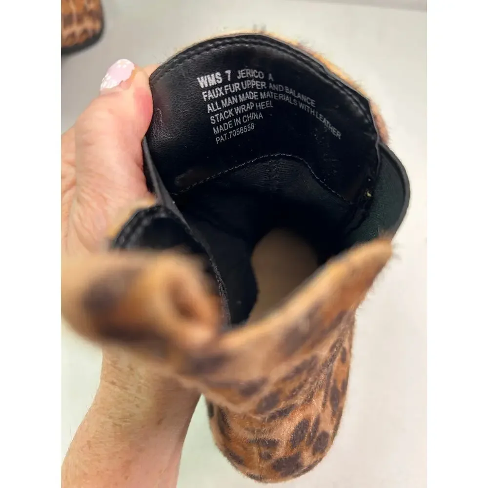 DV By Dolce Vita Jericho A Cheetah Print Heeled Boots in Size 7. NWOB